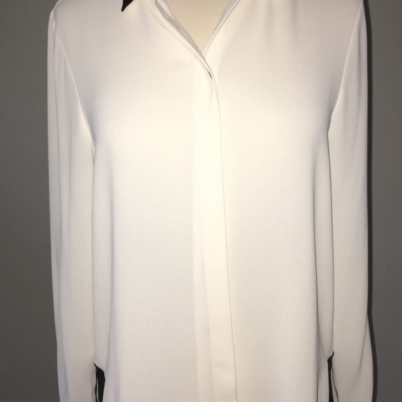Zara Flowing Shirt with Contrasting Trims - Picture 5 of 8